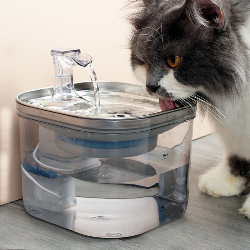 Dog/Cat Stainless Steel Automatic Circulation Intelligent Water Fountain