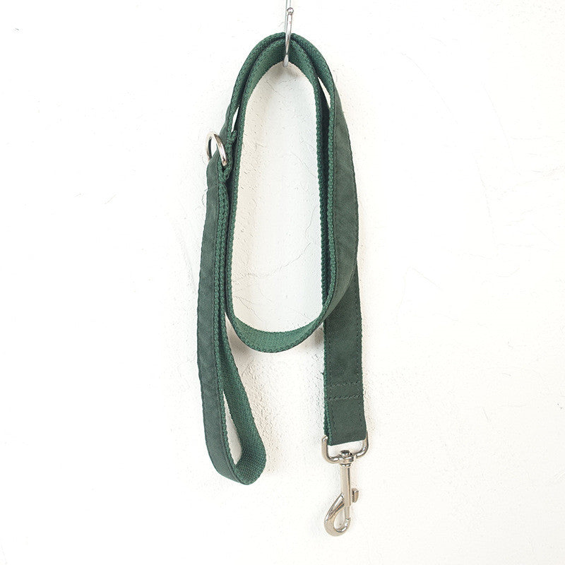 Bow collar dog leash set