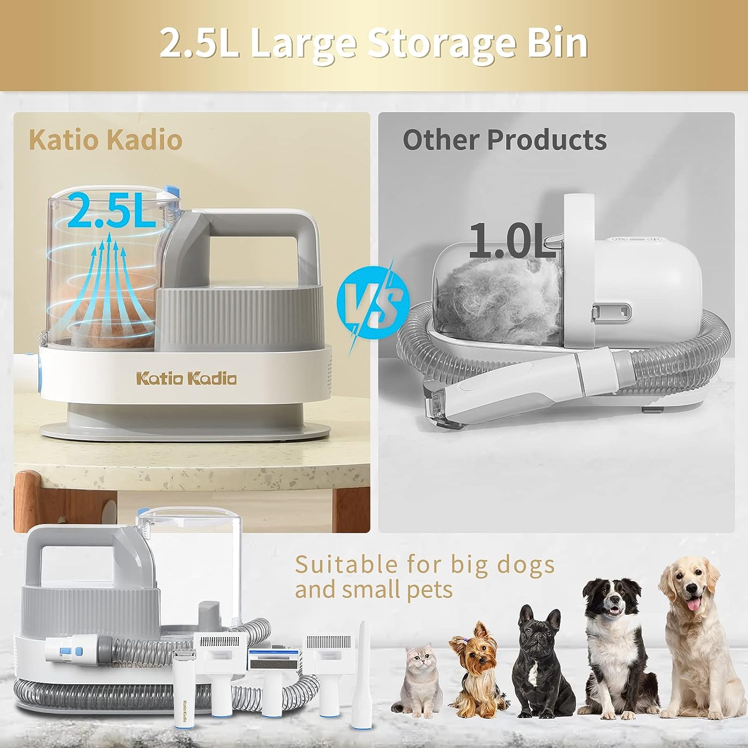 5 In 1 Pet Grooming Kit