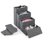 4-Step Dog Stairs Non-slip Foldable Dog Ramp With Adjustable Steps