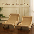 2-in-1 Cat Hammock And Scratching Post Durable Linen Rope Pet Rest Chair For All Seasons