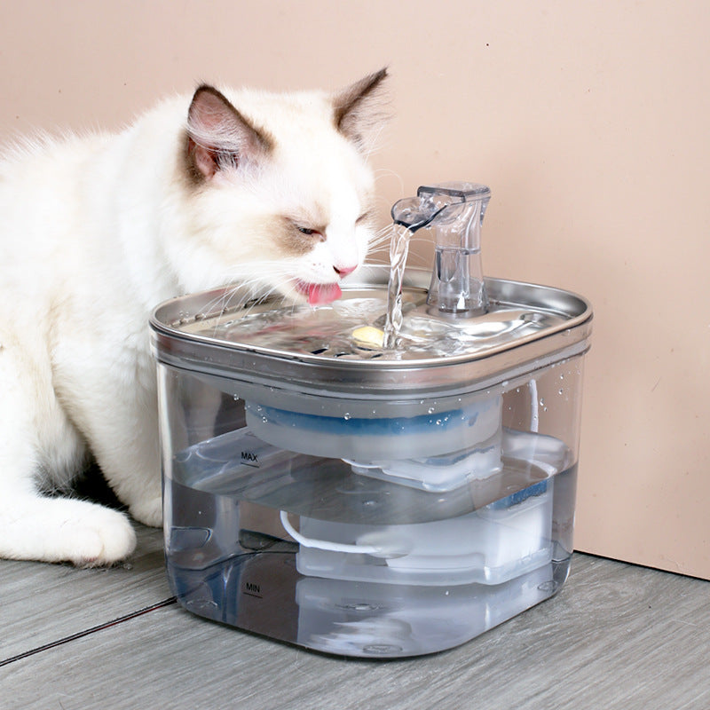 Dog/Cat Stainless Steel Automatic Circulation Intelligent Water Fountain