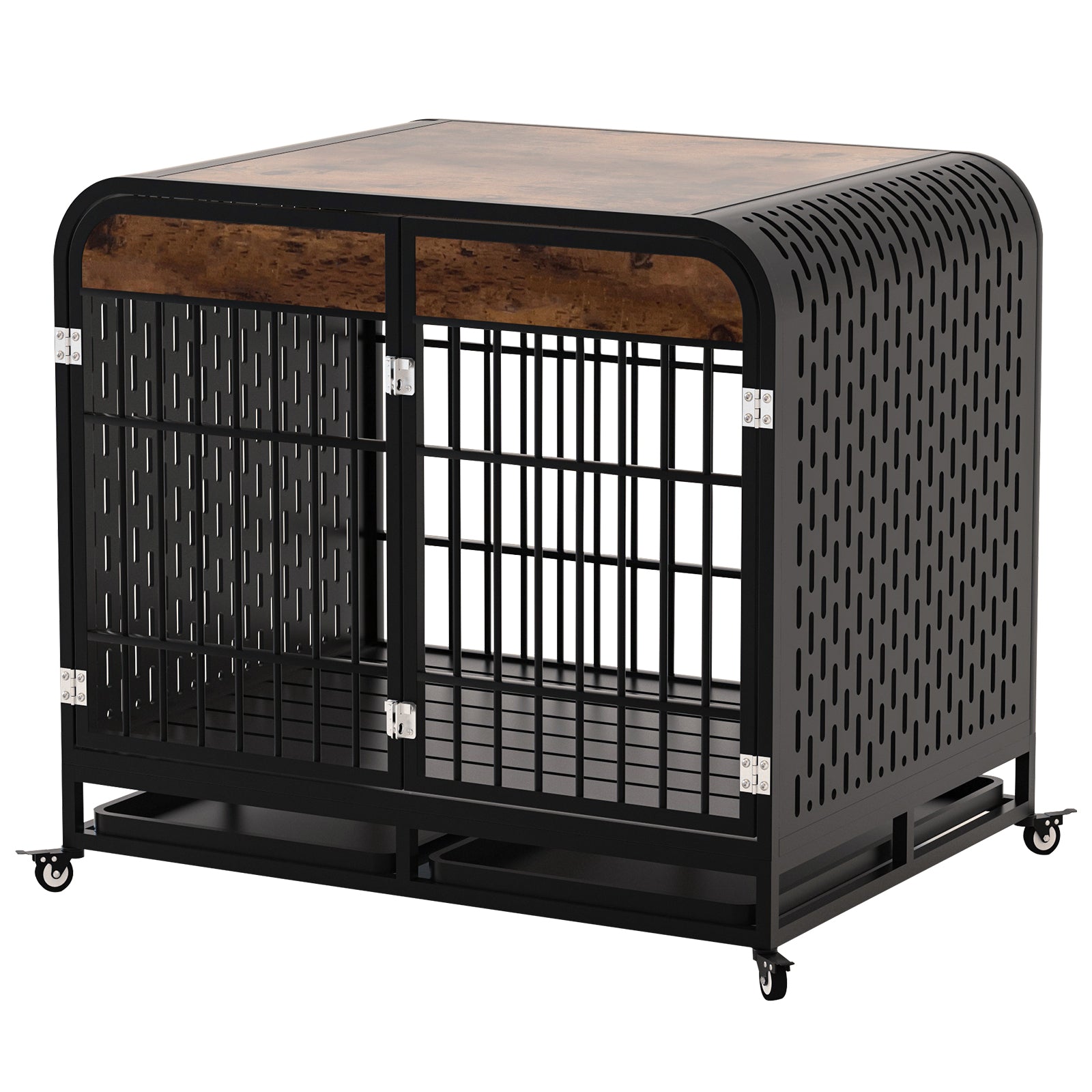 Heavy Duty Dog Crate Furniture Wooden Table 42inch Brown