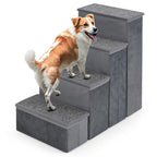 4-Step Dog Stairs Non-slip Foldable Dog Ramp With Adjustable Steps
