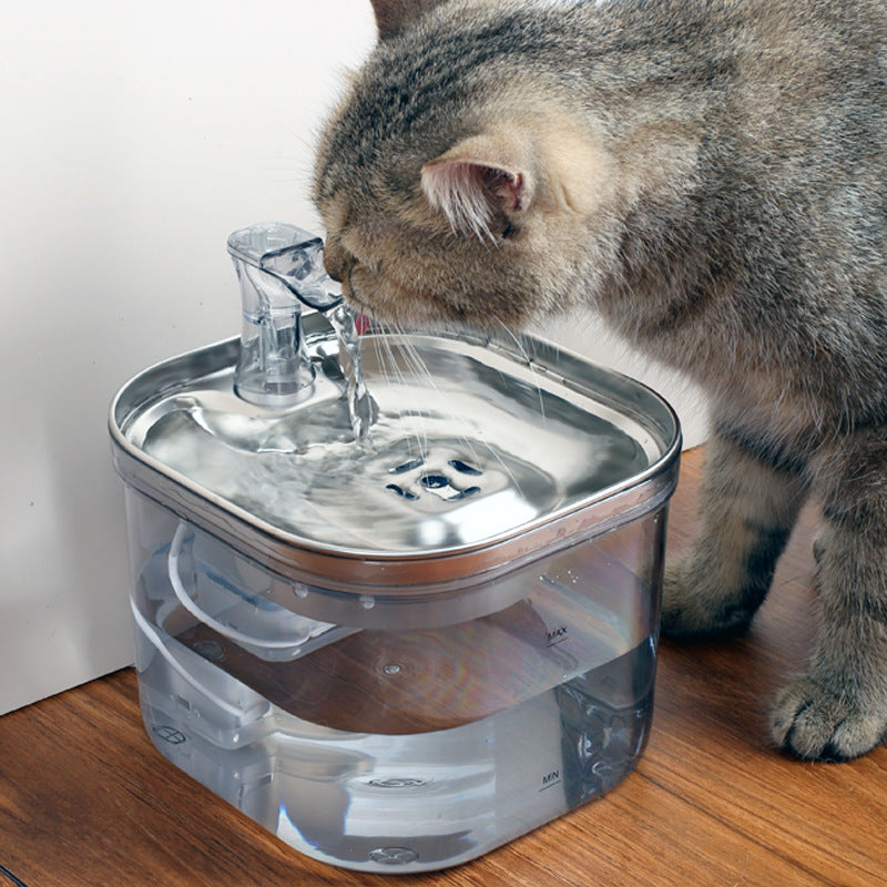 Dog/Cat Stainless Steel Automatic Circulation Intelligent Water Fountain